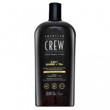 American Crew 3-in-1 Ginger + Tea Shampoo, Conditioner and Shower Gel 1000 ml