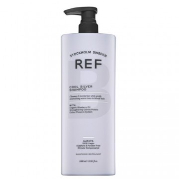 REF Cool Silver Shampoo нейтрализующий шампунь для платиновых светлых и седых волос 1000 мл