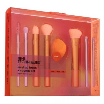 Набор кистей и спонжей Real Techniques Level Up Brush + Sponge