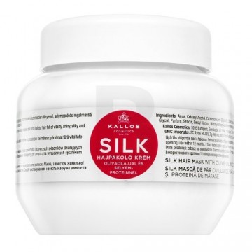 Kallos Silk Hair Mask разглаживающая маска для грубых и непослушных волос 275 мл