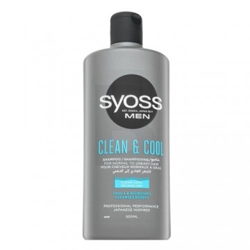 Syoss Men Clean & Cool Shampoo очищающий шампунь для всех типов волос 500 мл