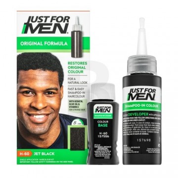 Just For Men Autostop Hair Colour colour shampoo for men H60 Natural Jet Black 35 g