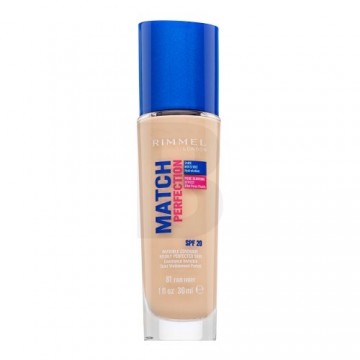 Rimmel London Match Perfection 24HR SPF20 Foundation 081 Fair Ivory šķidrais grims vienotam un mirdzošam sejas tonim 30 ml