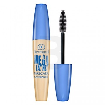 Dermacol Mega Lashes Mascara Waterproof mascara for eyelash extensions and volume Black 12.5 ml