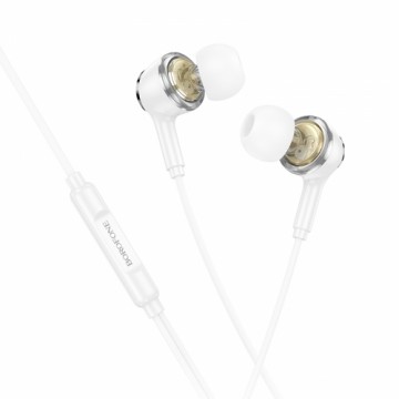 OEM Borofone Earphones BM90 Miller with microphone white