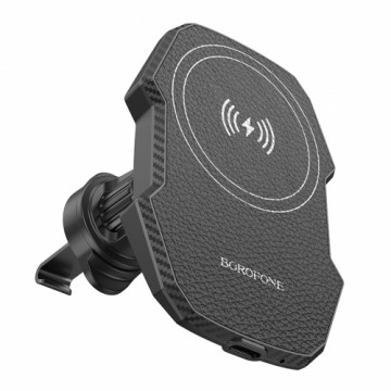 Borofone Car holder BH215 Adelante magnetic with induction charging to air vent black