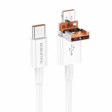 OEM Borofone Cable BX102 Winner - USB + Type C to Type C - PD 60W 1 metre white