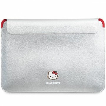 Hello Kitty Sleeve HKCS14PGHDLMS 14" srebrny|silver PU Metal Logo