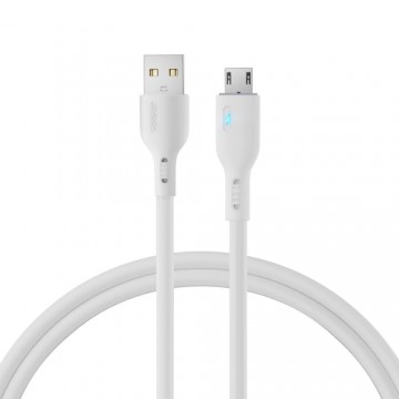 USB cable - micro USB 2.4A 1.2m Joyroom S-UM018A13 - white