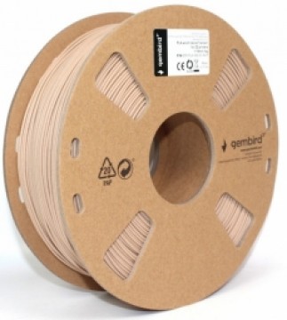 Filaments Gembird PLA elastīga koksnes dabiskā 1,75 mm 1kg