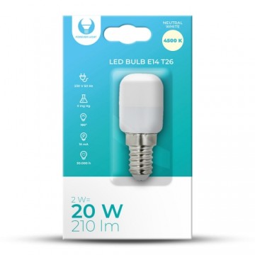 Bulb LED E14 T26 2W 210lm 4500K Forever Light