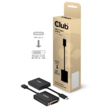 CLUB3D USB 3.1 Type C to DVI-D Active Ad