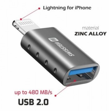 Swissten OTG Adapteris Lightning uz USB Savienojums