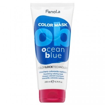 Fanola Color Mask nourishing mask with color pigments to revive the color Ocean Blue 200 ml