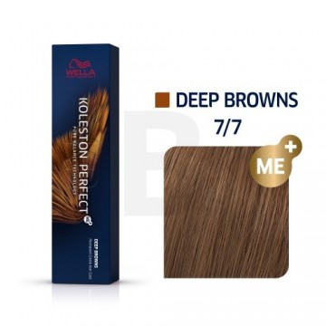 Wella Professionals Koleston Perfect Me+ Deep Browns profesionāla permanentā matu krāsa 7|7 60 ml