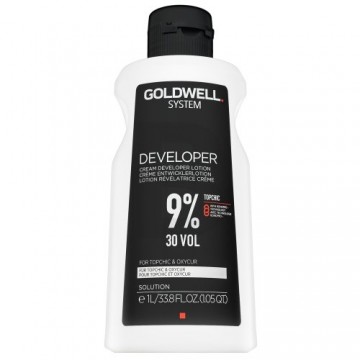 Goldwell System Cream Izstrādātājs losjons 9% 30 tilp. attīstošā emulsija visiem matu tipiem 1000 ml