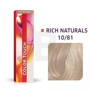 Wella Professionals Color Touch Rich Naturals profesionālā demi-permanentā matu krāsa ar daudzdimensiju efektu 10|81 60 ml