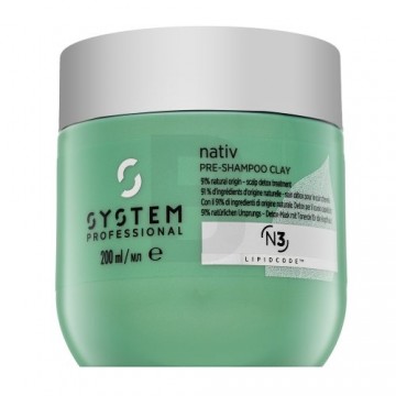 System Professional Nativ Pre-Shampoo Clay pre-shampoo procedūra visiem matu tipiem 200 ml