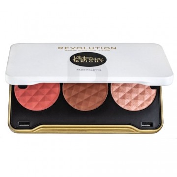 Makeup Revolution Patricia Bright Face palete - Tu esi zelts 22 g