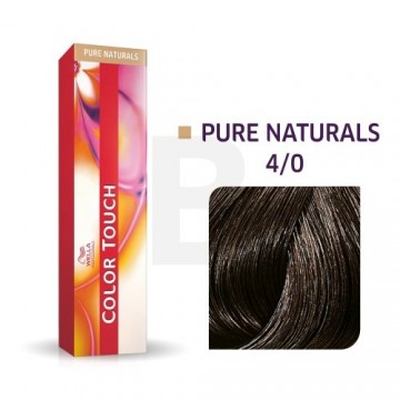 Wella Professionals Color Touch Pure Naturals profesionālā demi-permanentā matu krāsa ar daudzdimensiju efektu 4|0 60 ml