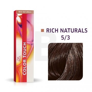 Wella Professionals Color Touch Rich Naturals profesionālā demi-permanentā matu krāsa ar daudzdimensiju efektu 5|3 60 ml