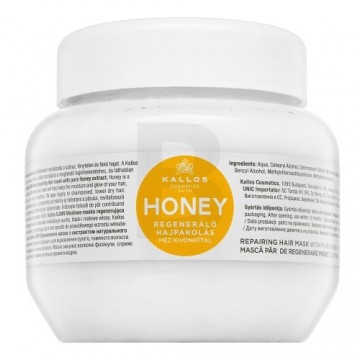 Kallos Honey Repairing Hair Mask barojoša maska sausiem un bojātiem matiem 275 ml