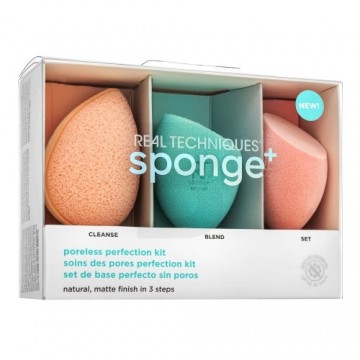 Real Techniques Sponge+ Poreless Perfection Kit 3pcs