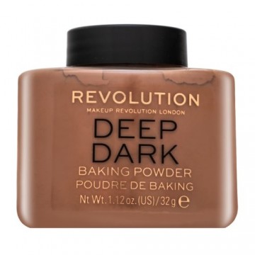 Makeup Revolution cepamais pūderis Deep Dark vienotai un mirdzošai sejas krāsai 32 g