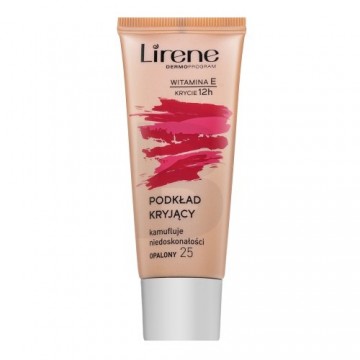 Lirene Vitamin E High-Coverage Liquid Foundation 25 Tanned pret ādas nepilnībām 30 ml