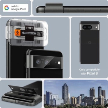 Spigen Glas.tR EZ Fit Optik Camera Protector for Google Pixel 8 - black 2 pcs.