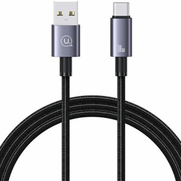 USAMS Kabel USB na USB-C 3A 1,2m Fast Charging stalowy|tarnish SJ663USB01 (US-SJ663)