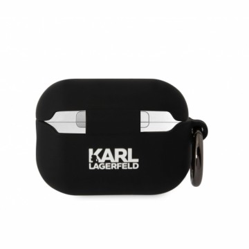 Karl Lagerfeld 3D Logo NFT Karl and Choupette Silicone Case for AirPods Pro 2 Black