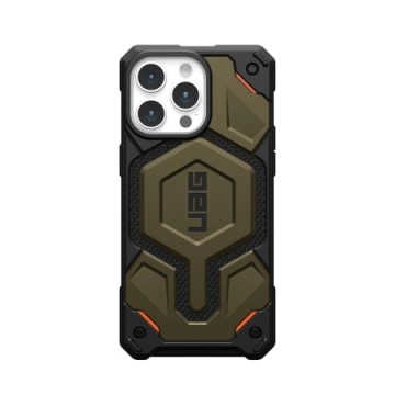 UAG Monarch Pro - protective case for iPhone 15 Pro Max compatible with MagSafe (kevlar element green)