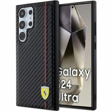 Ferrari FEHCS24LN3DUR S24 Ultra S928 czarny|black hardcase Carbon Printed Line