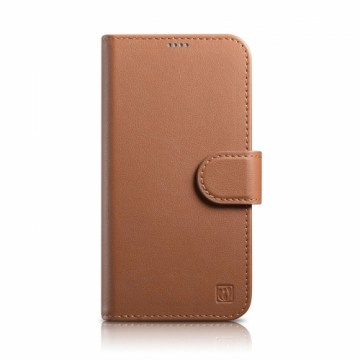 iCarer Wallet Case 2in1 iPhone 14 Pro Leather Flip Case Anti-RFID brown (WMI14220726-BN)