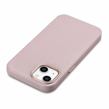 iCarer Litchi Premium Leather Case iPhone 14 Plus Magnetic Leather Case with MagSafe Pink (WMI14220711-PK)