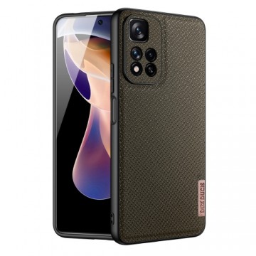 Dux Ducis Fino case nylon covered cover Xiaomi Redmi Note 11 Pro+ 5G (China) | 11 Pro 5G (China) | Mi11i HyperCharge | Poco X4 NFC 5G green