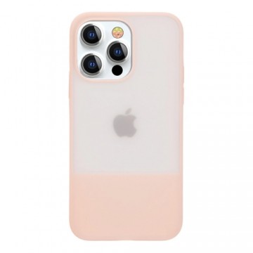 Kingxbar Plain Series case cover for iPhone 13 silicone cover pink