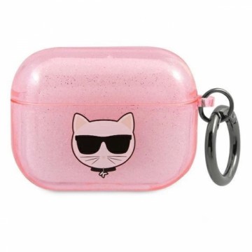 Karl Lagerfeld KLA3UCHGP AirPods 3 cover rÃ³Å¼owy|pink Glitter Choupette