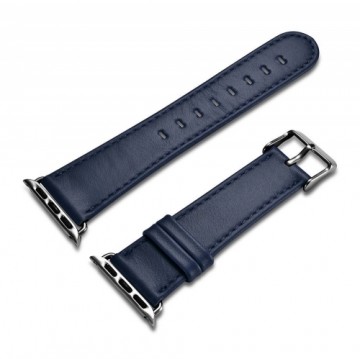 iCarer Leather Vintage wristband genuine leather strap for Watch 3 38mm | Watch 2 38mm | Watch 1 38mm dark blue (RIW117-DBï¼38ï¼)