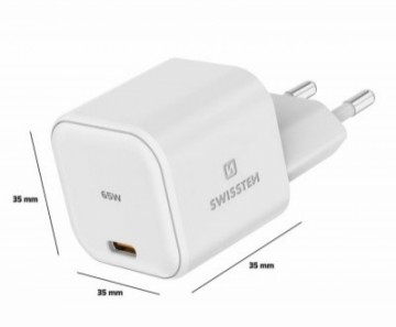 Swissten GaN Travel Charger Tīkla Lādētājs USB-C 65W