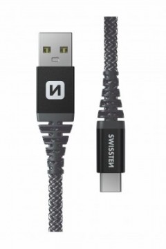 Swissten Kevlar Kabelis USB | USB-C | 1.5m | 60w