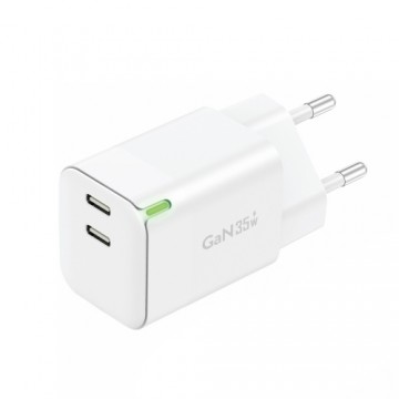 Foneng Wall charger GAN35 GaN - 2xType C - PD 35W 3A white