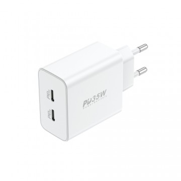 Foneng Wall charger EU50 - 2xType C - PD 35W 3A white