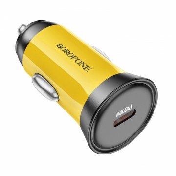 OEM Borofone Car charger BZ26 Searcher - Typ C - PD 30W 3A yellow