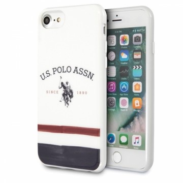 US Polo USHCI8PCSTRB iPhone 7|8|SE 2020 | SE 2022 biały|white Tricolor Pattern Collection