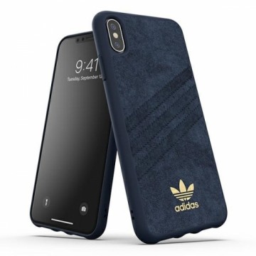 Adidas OR Moulded Case ULTRASuede iPhone Xs Max niebieski|collegiate royal 35001