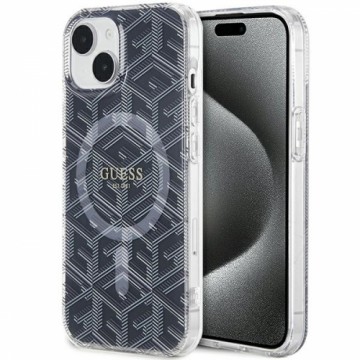 Guess GUHMP15SHGCUSTGK iPhone 15 | 14 | 13 6.1" czarny|black hardcase IML GCube MagSafe