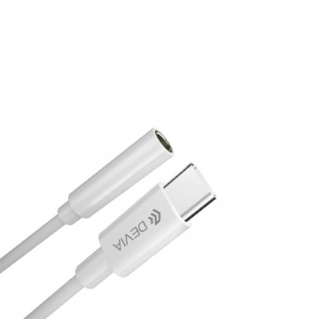 Devia adapter Smart USB-C - jack 3,5mm white