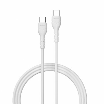 Devia cable Kintone USB-C - USB-C 1,0 m 3A white